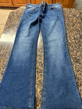 Aeropostale Women's Dark Blue Flare Jeans